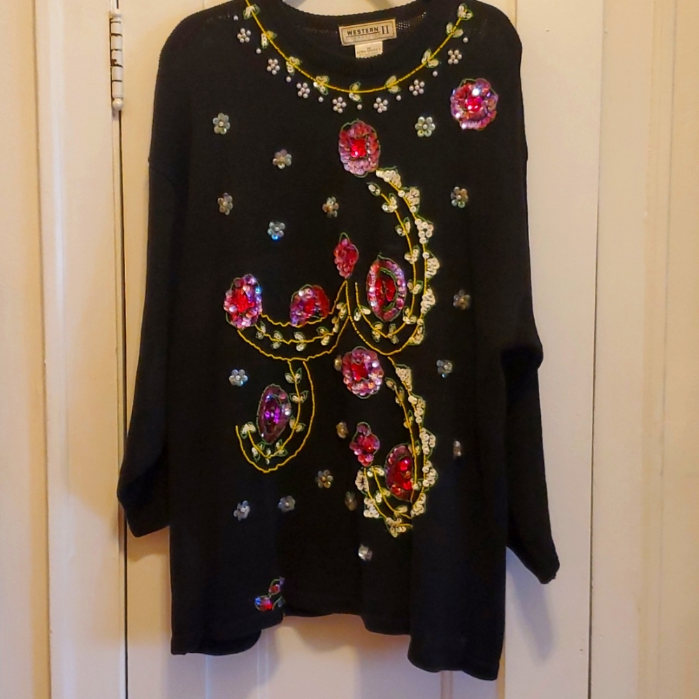 Vintage sequin sweater
